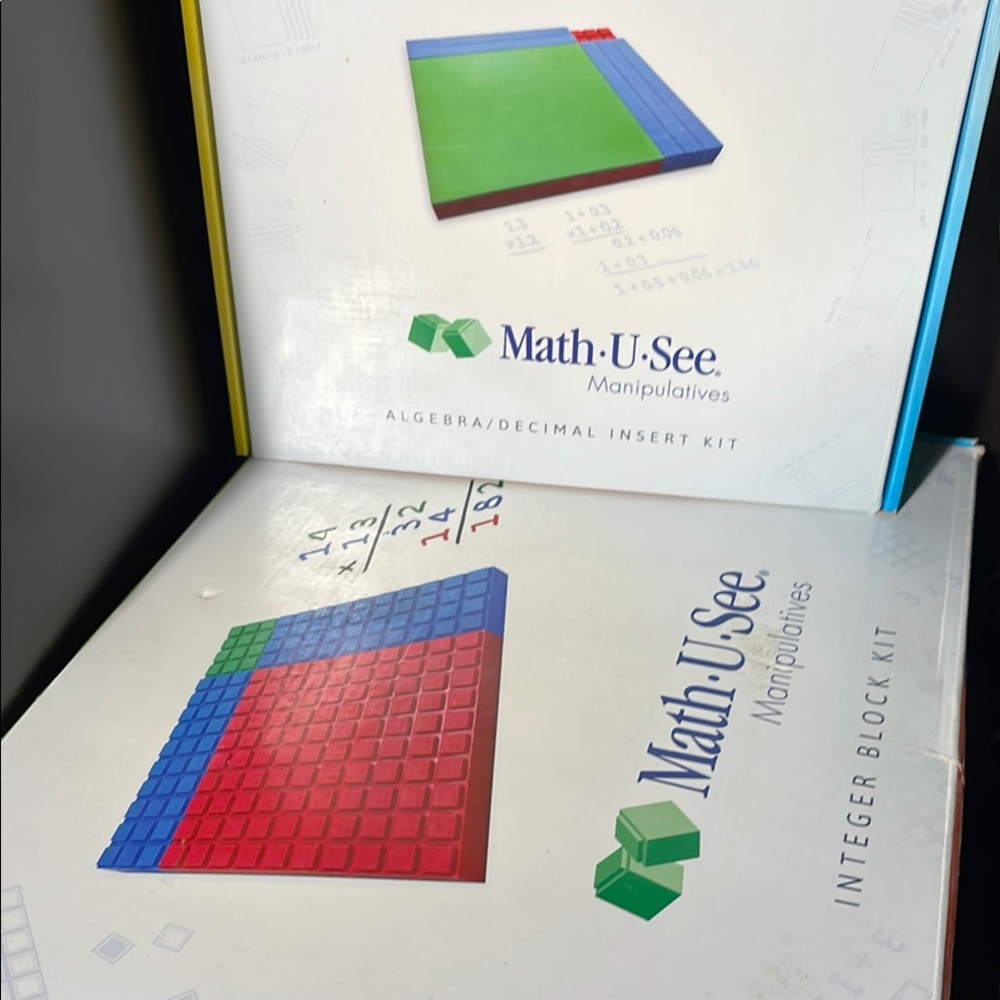 Math U See Manipulative Integer Blocks and algebra inserts